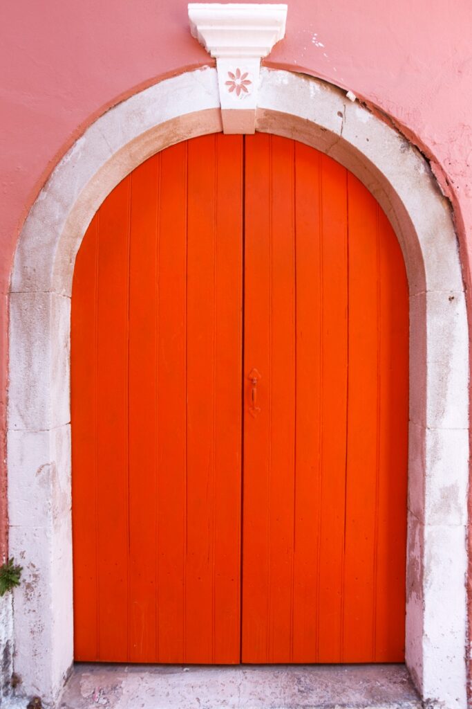 Your front door is an excellent spot to show your bold personality with bright colors.