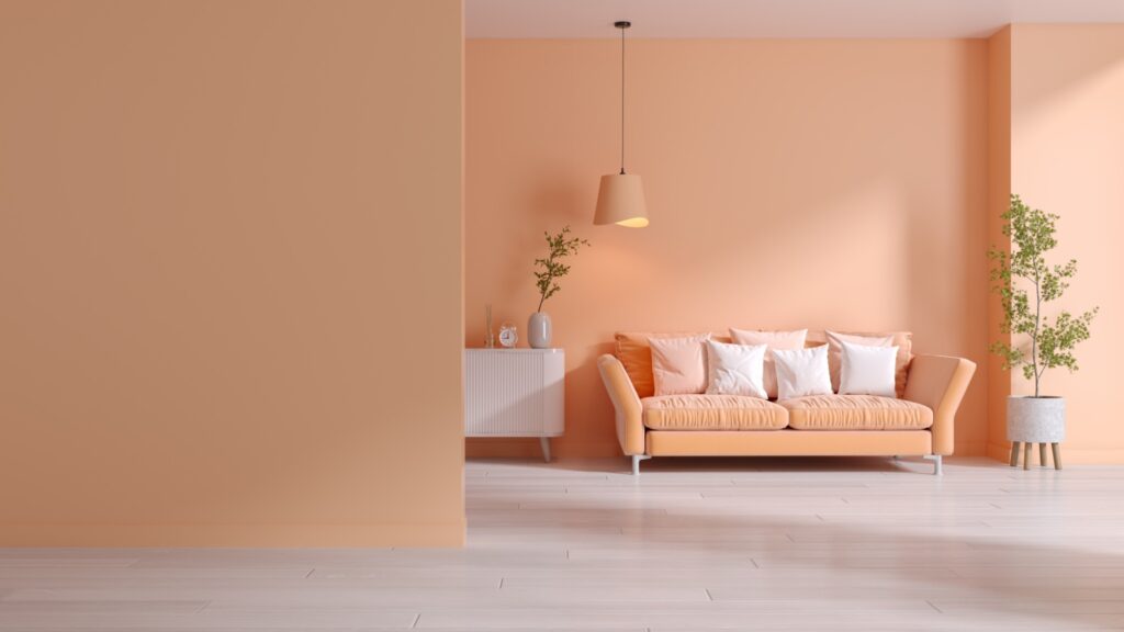 Home paint color trends for 2024 are likely to take their cue from Pantone's color of the year, Peach Fuzz