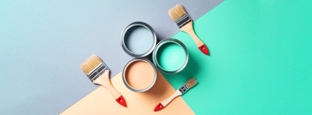 Choosing the right paint for different surfaces relies on considerations of durability and ease of maintenance.