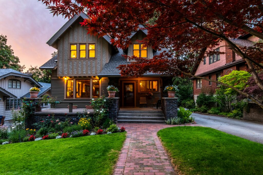 paint color palette for a Portland Craftsman exterior